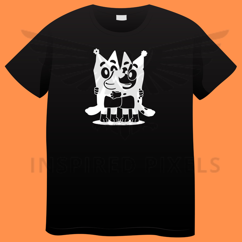 Bluey And Bingo Birthday SVG Blue Bluey Bluey SVG White Dog Bluey And Bingo Birthday PNGBluey And B 1