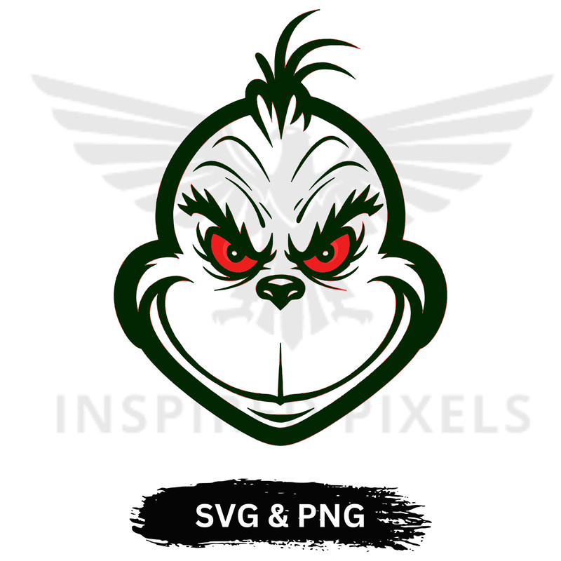 Grinch Face SVG Grinch Face PNG Grinch Face Red Eye3 The Grinch Face SVG The Grinch Face PNG Grinch 0