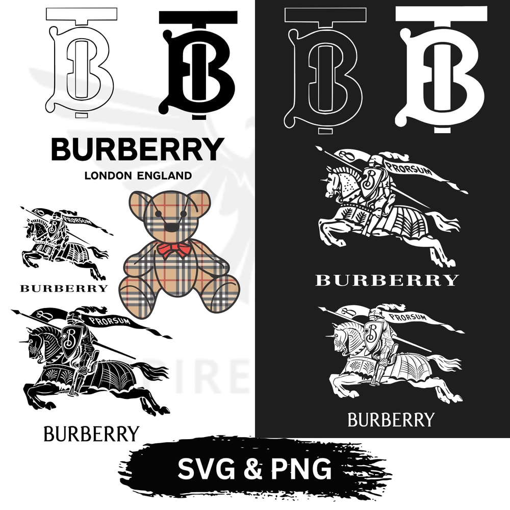 Burberry SVG Bundle Burberry PNG Bundle Burberry Logo Vector Bundle Burberry Bundle 0