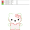 Hello Kitty Embroidery Hello Kitty Embroidery Design12361hello Kitty Embroidery Patch Hello Kitty E 1