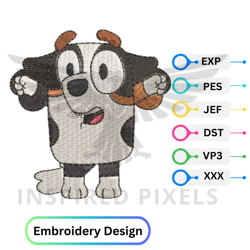 Zara Bluey Embroidery Bluey Embroidery Designs Bluey Embroidery Bluey Embroidery File Bluey Embroid 0