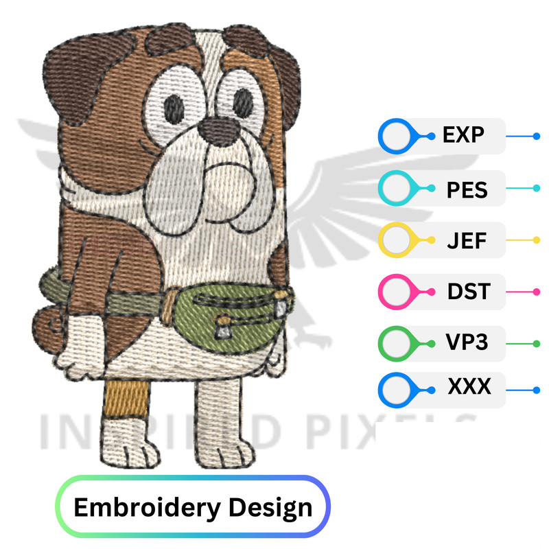 Wintons Dad Bluey Embroidery Bluey Embroidery Designs Bluey Embroidery Bluey Embroidery Filebluey E 0