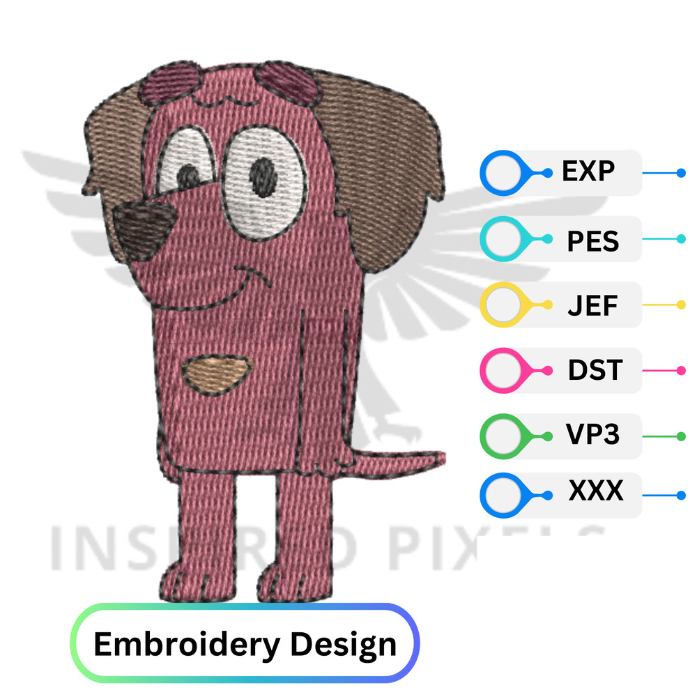 Winnie Bluey Embroidery Designbluey Embroidery Designs Bluey Embroidery Bluey Embroidery Filebluey 0