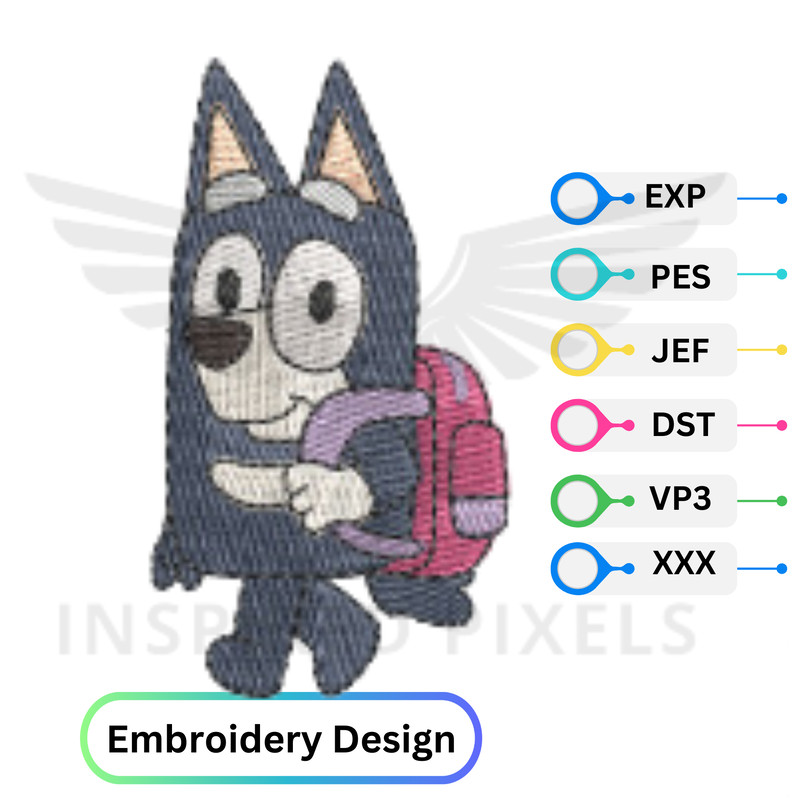 Bluey Embroidery Design Harley Bluey Embroidery Design Bluey Embroidery File Bluey Dog Embroidery D 0