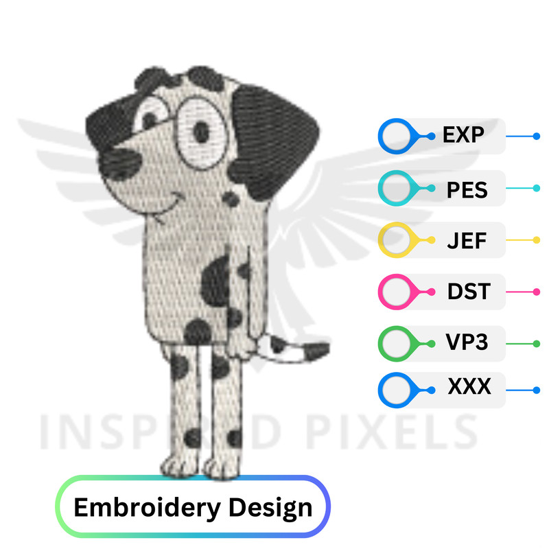 Bluey Embroidery Design Frank Bluey Embroidery Design Bluey Embroidery File Bluey Dog Embroidery De 0