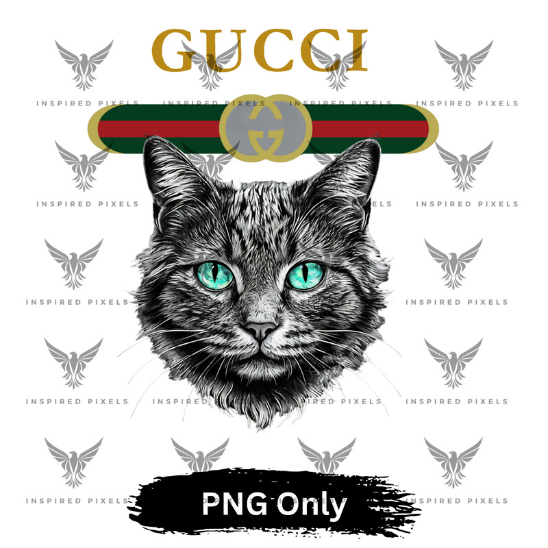 Gucci Mystic Cat Gucci Band Cat Gucci Mystic Cat T Shirt Design Gucci Logo Clipart Gucci PNG Gccci 0