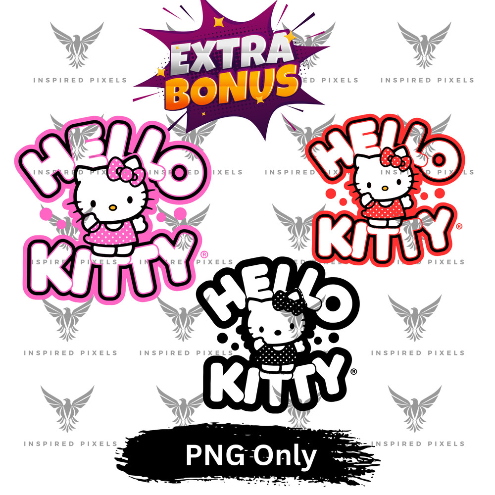 Hello Kitty PNG Bundle Hello Kitty Bundle Hello Kitty PNG Transparent Bundle Hello Kitty Characters 1