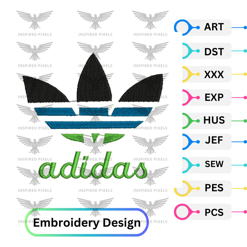 Adidas Embroidery Logo Design Adidas Embroidery Design File13Adidas Embroidery Adidas Embroidery Fi 0