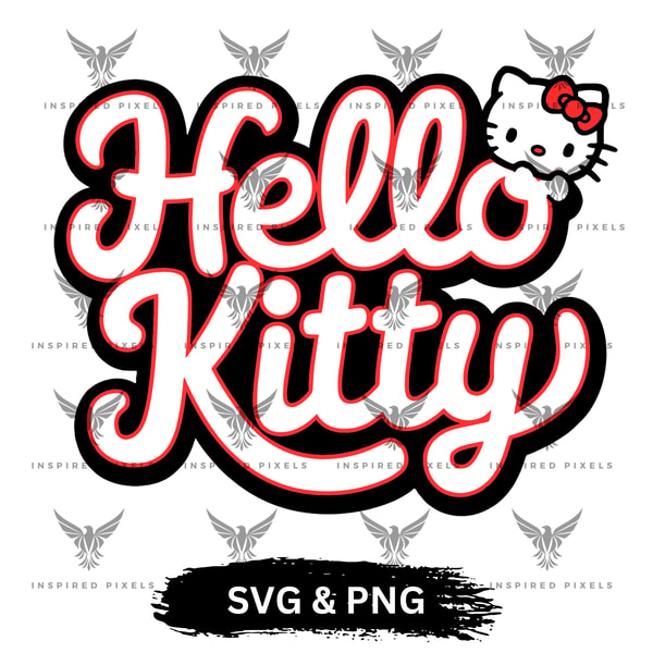 Hello Kitty Text SVG,Hello Kitty Text PNG,11.6,Hello Kitty P | Inspire ...