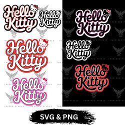 hello kitty text svg bundle, hello kitty text png bundle, hello kitty png bundle, hello kitty svg bundle, hello kitty, 2