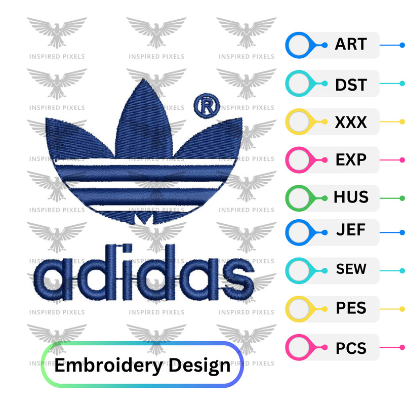 Adidas Embroidery Logo Design Adidas Embroidery Design File16Adidas Embroidery Adidas Embroidery Fi 0