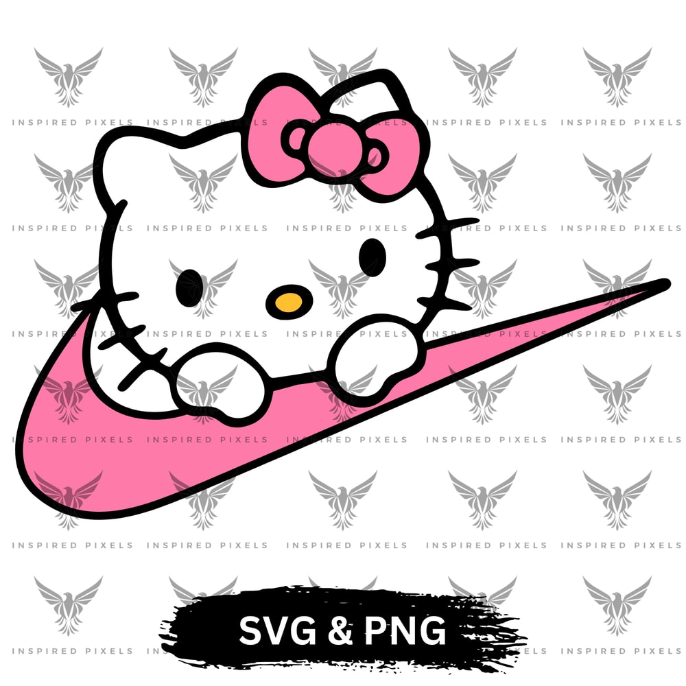 Hello Kitty Nike SVG Hello Kitty Nike PNG Nike Kitty Nike Logo TShirt Nike PNG Nike SVGNike Logo SV 0