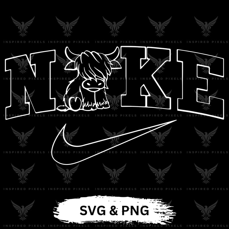 Highland Cow Nike SVG Highland Cow Nike PNG Nike Kitty Nike Logo TShirt Nike PNG Nike SVGNike Logo  0