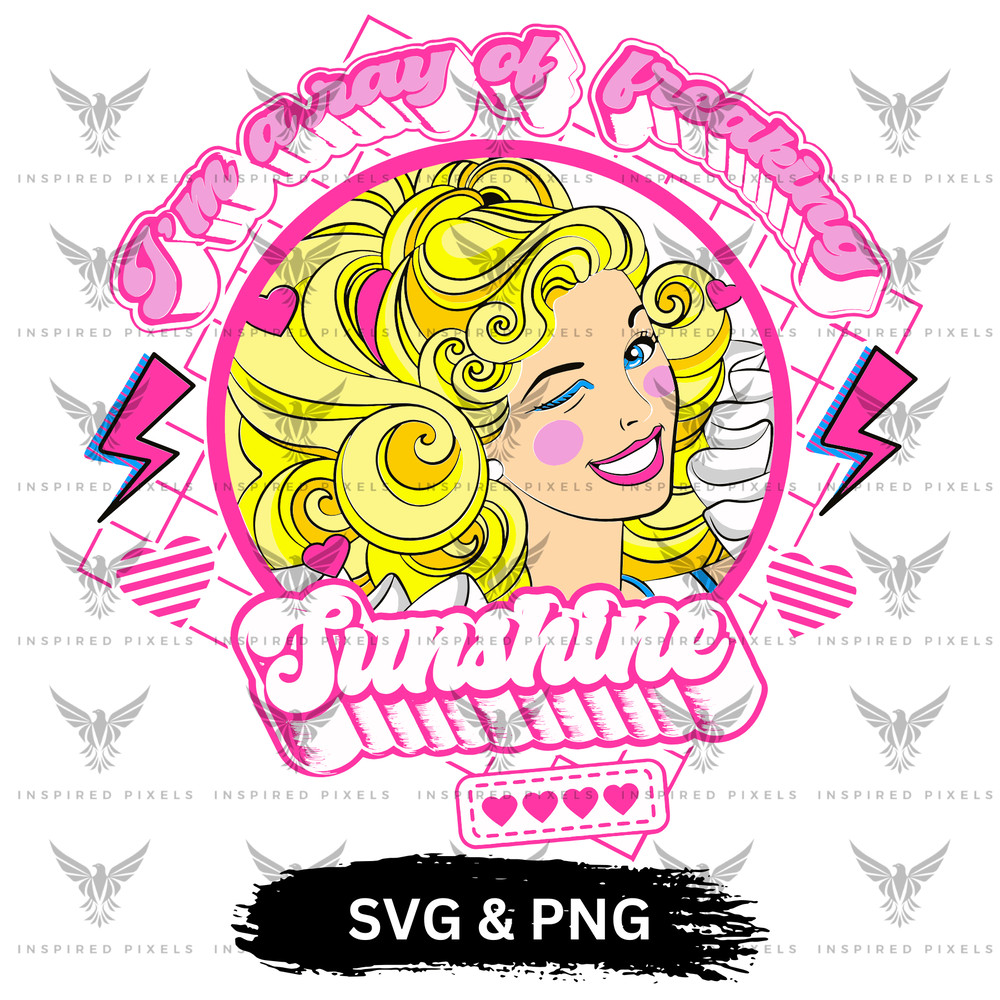 Barbie Sunshine Svg Barbie Sunshine Png Barbie Png Barbie Svg Cricut Clipart Barbie Svg Clipart Bar 0