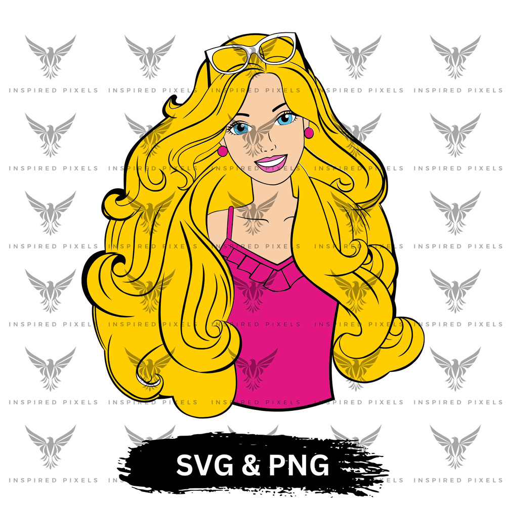 Barbie Hair Style Svg Svg Barbie Hair Sttle Png Barbie Png Barbie Svg Cricut Clipart Barbie Svg Cli 0