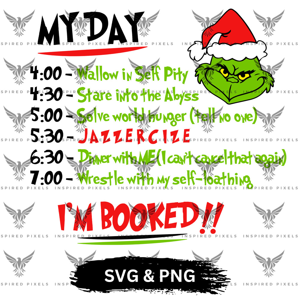 Merry Grinchmas Svg Christmas Grinch Svg Free Grinch My Day Im Booked Svg Free Cut File For Cricut 0