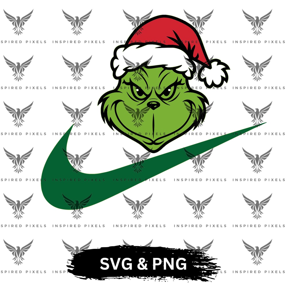 Nike Grinch Svg Christmas Nike Grinch Svggrinch Svg Grinch Png Cricut Grinch Svg Grinch Hand Orname 0