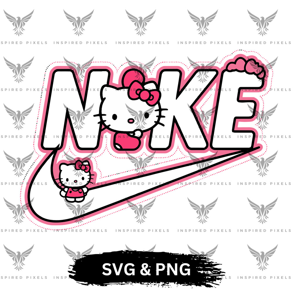 Hello Kitty Nike Logo SVG Kitty Nike Logo SVG Nike Hello Kitty SVGhello Kitty Nike Png Hello Kitty 0