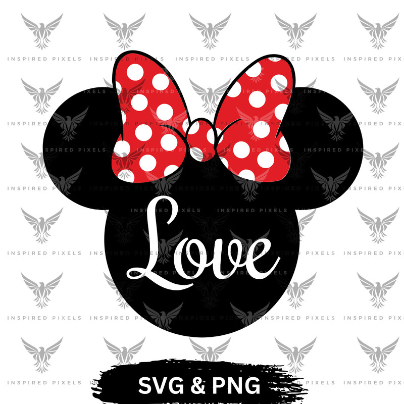 Minnie Head SVG Minnie Mouse Head Love SVGMinnie Mouse SVGMinnie Head PNGMinnie HeadMinnie Mouse He 0