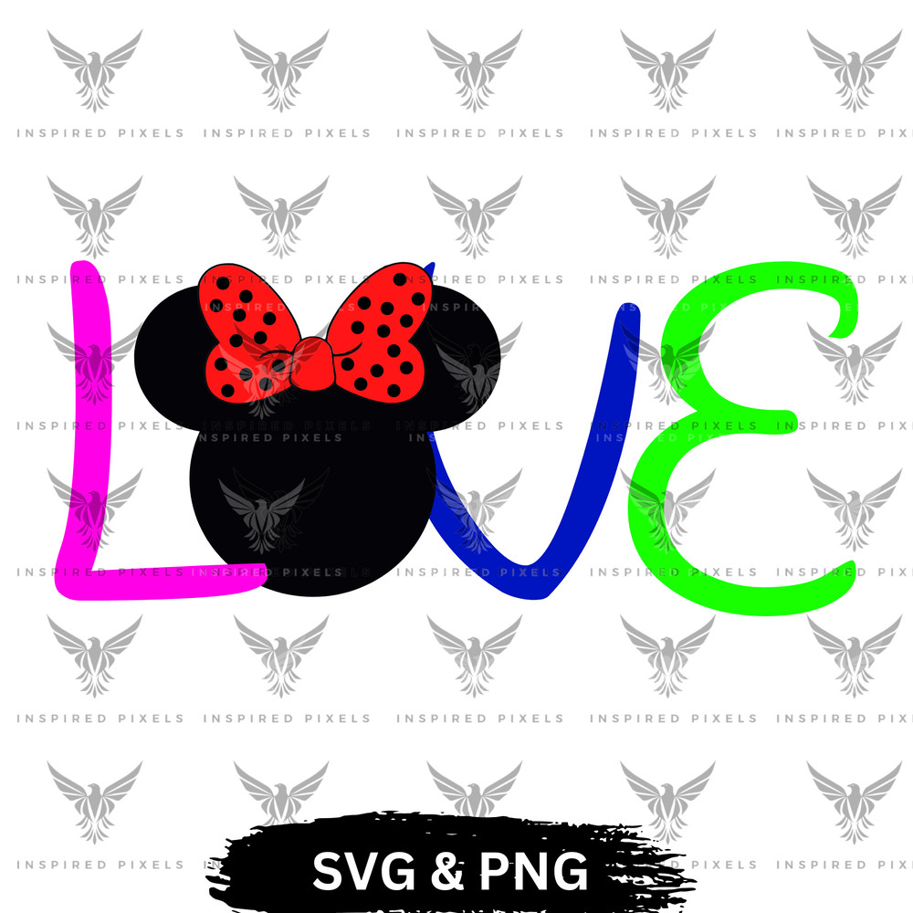 Minnie Head SVG Minnie Love Cricut SVG Minnie Mouse SVG Minnie Head PNG Minnie Head Minnie Love Cri 0