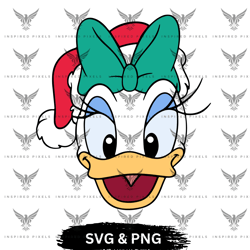 daisy duck christmas svg, daisy duck christmas png, daisy duck christmas, daisy duck christmas clipart,transparent daisy