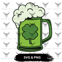 green beer mug svg, green beer mug png, beer mug svg, beer mug png, saint patrick's day leaf svg,saint patricks day png