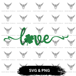 love monogram svg, love monogram png, love monogram svg png, saint patrick's day leaf svg,saint patricks day png
