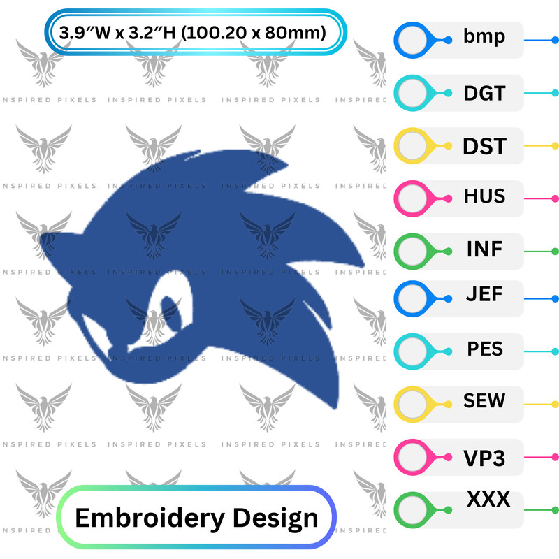 Sonic Embroidery Sonic Embroidery Design Super Sonic Sonic Embroidery Design Sonic Embroidery Patch 0