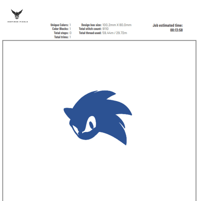 Sonic Embroidery Sonic Embroidery Design Super Sonic Sonic Embroidery Design Sonic Embroidery Patch 1