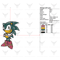 Sonic Embroidery Design Sonic Embroidery Super Sonic Sonic Embroidery Design Sonic Embroidery Patch 1
