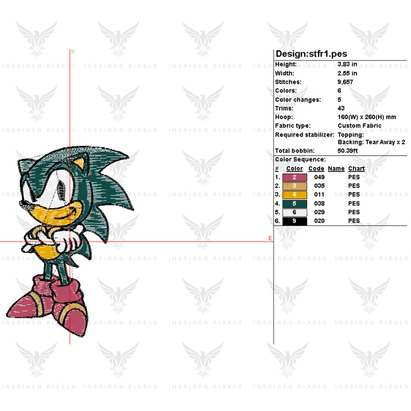 Sonic Embroidery Design Sonic Embroidery Super Sonic Sonic Embroidery Design Sonic Embroidery Patch 1