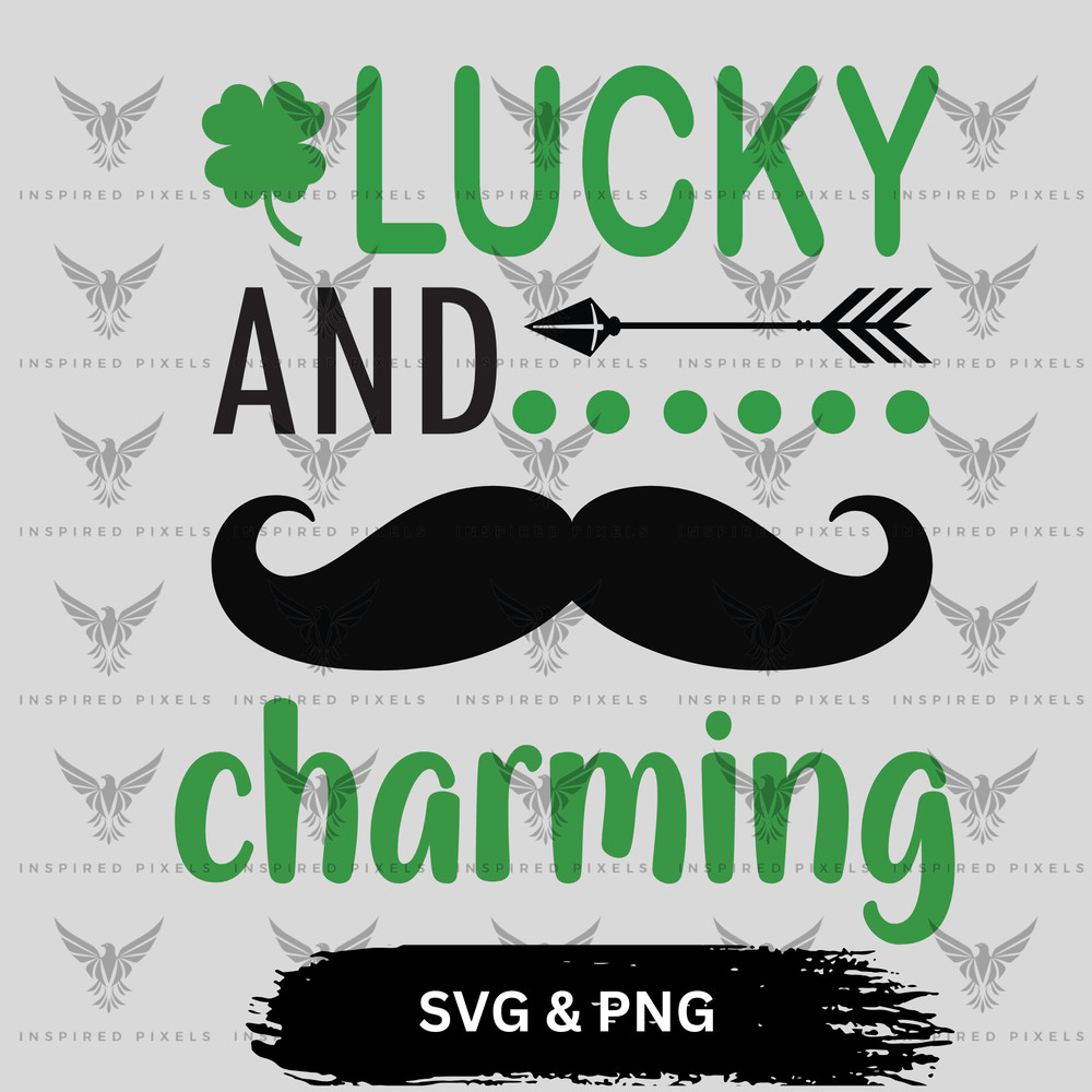 Lucky And Charming SVGLucky And Charming PNGLucky And CharmingSaint Patricks Day Leaf Svgsaint Patr 0