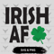 Irish Af Monogram SVG Irish Af Monogram PNG Irish Af Monogram Saint Patricks Day Leaf Svgsaint Patr 0