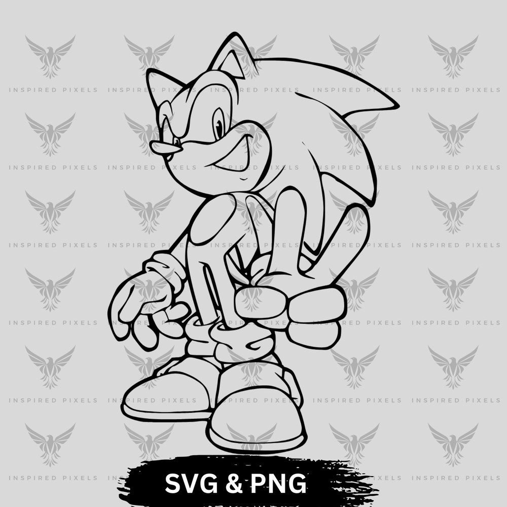 Sonic Outline Svgsonic Outline Pngsuper Sonic Svg Pngsonic Svgsonic Pngsonic Svg Black And Whitecri 0