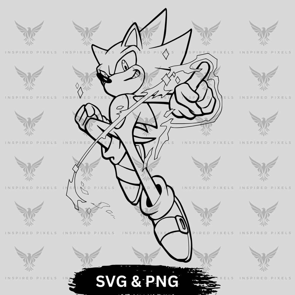 Sonic Outline Svgsonic Outline Pngsuper Sonic Svg Pngsonic Svgsonic Pngsonic Svg Black And Whitecri 0