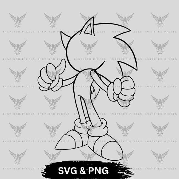 Black Sonic Outline
