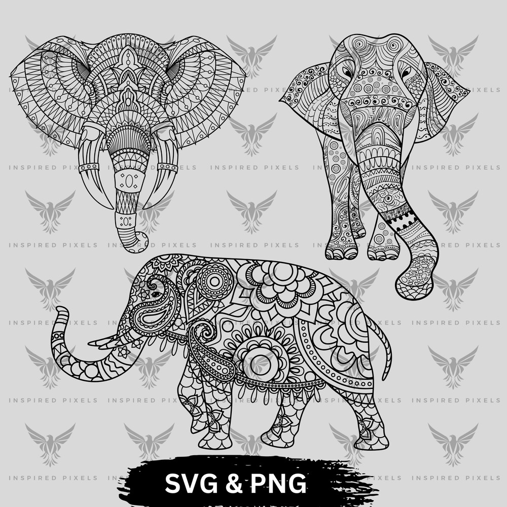 Mandala Elephant Svg Bundlemandala Elephant Pngtransparent Mandala Elephant Svgtransparent Mandala  0