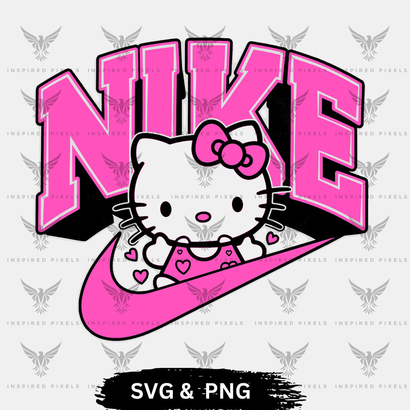 Hello Kitty Nike Logo SVG Kitty Nike Logo SVG Nike Hello Kitty SVGhello Kitty Nike Png Nike Logo Sv 0