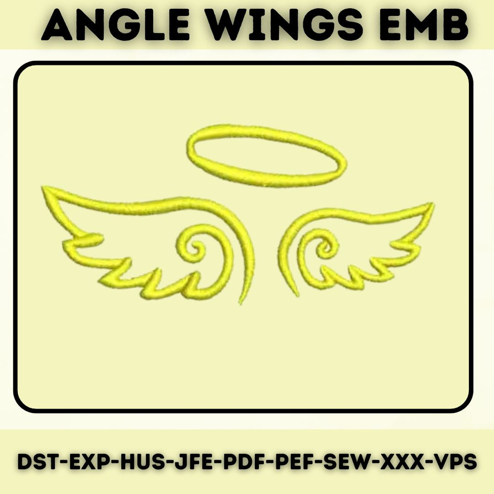 Angel Wings Embroidery Decor DIY Projects Craft Supplies 0