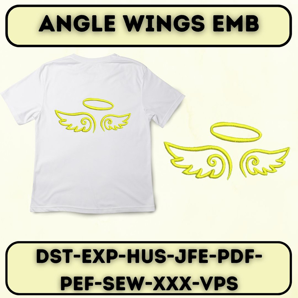 Angel Wings Embroidery Decor DIY Projects Craft Supplies 1