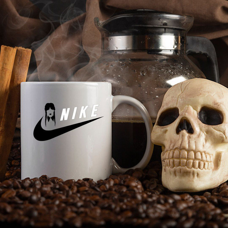 Wednesday Nike SVG Bundle Addams Family SVG Goth Nike Logo Dark Academia SVG Horror Movie Nike Design Spooky Swoosh 3