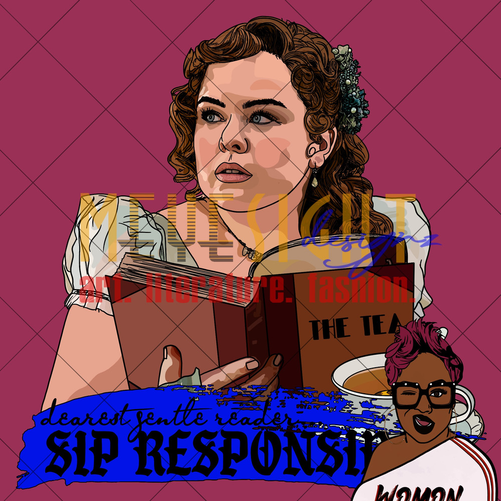 Digital Download Bridgerton Dearest Gentle Reader Penelope Featherington Lady Whistledown 0