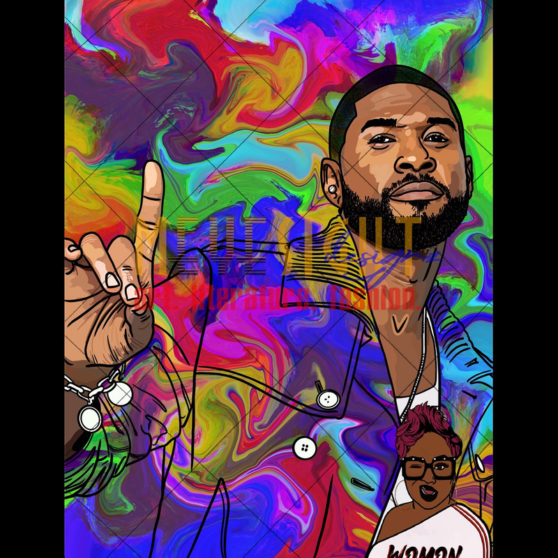 Digital Download Usher Raymond Singer JPG PNG 0