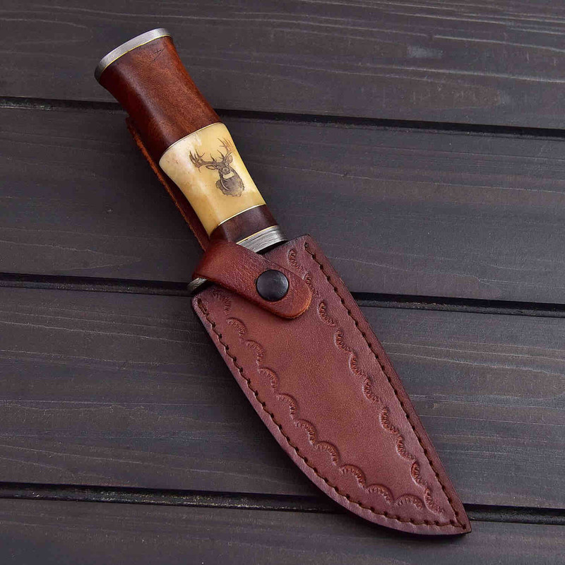 STAG HEAD BOWIE KNIFE 4