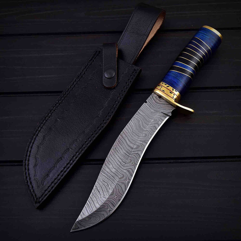 BOWIE KNIFE WITH BRASS HANDLE 0