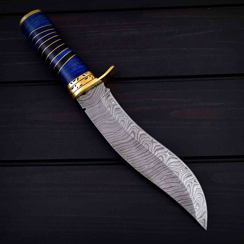 BOWIE KNIFE WITH BRASS HANDLE 1