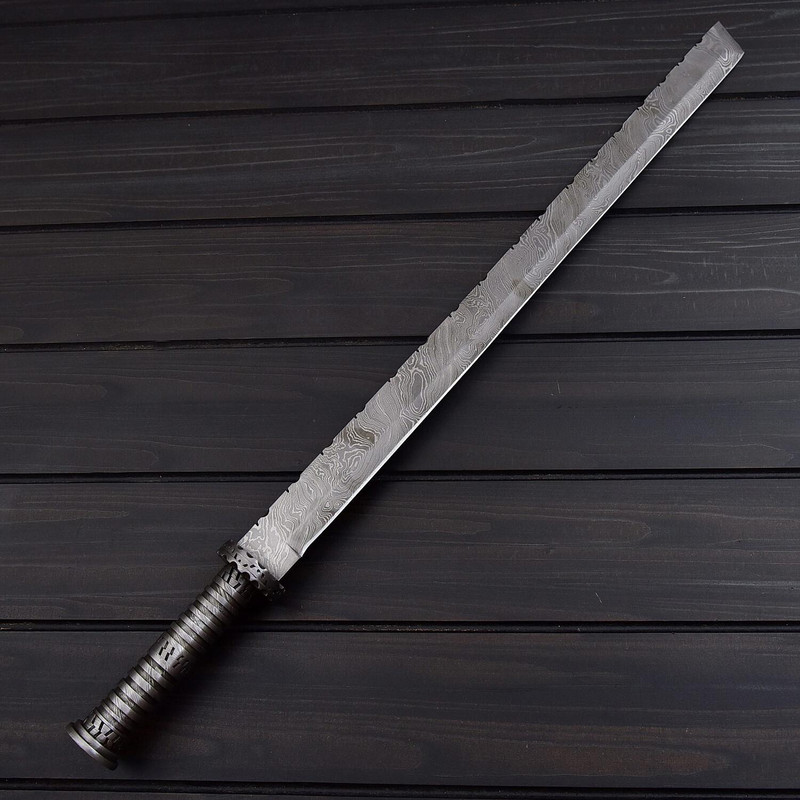 Damascus Tanto Sword 0