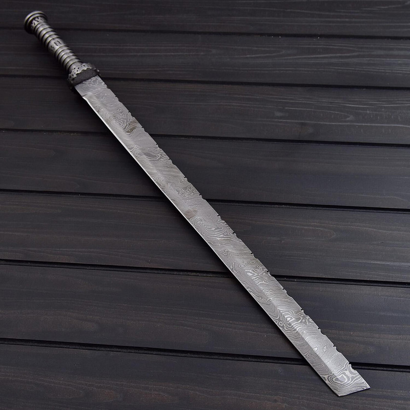 Damascus Tanto Sword 1