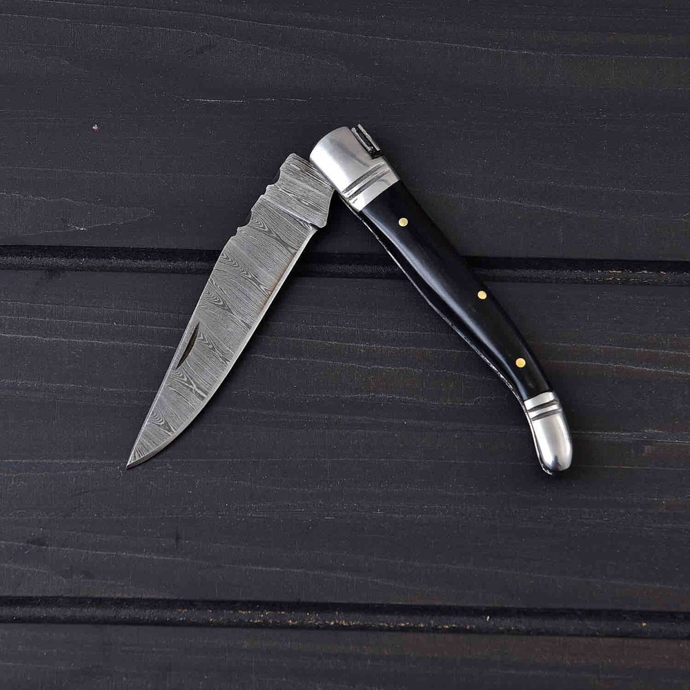 DAMASCUS LAGUIOLE POCKET KNIFE 2