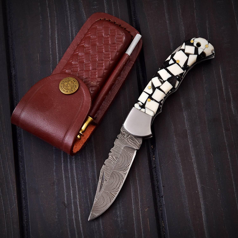 Damascus Pocket Folding Rasin 0